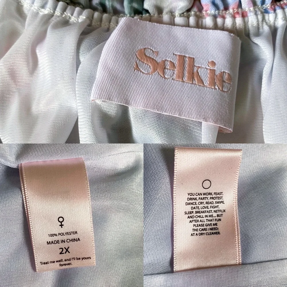 Selkie Dress My So Called Life Nightie Floral Mini Summer 2X EUC - Picture 5 of 6